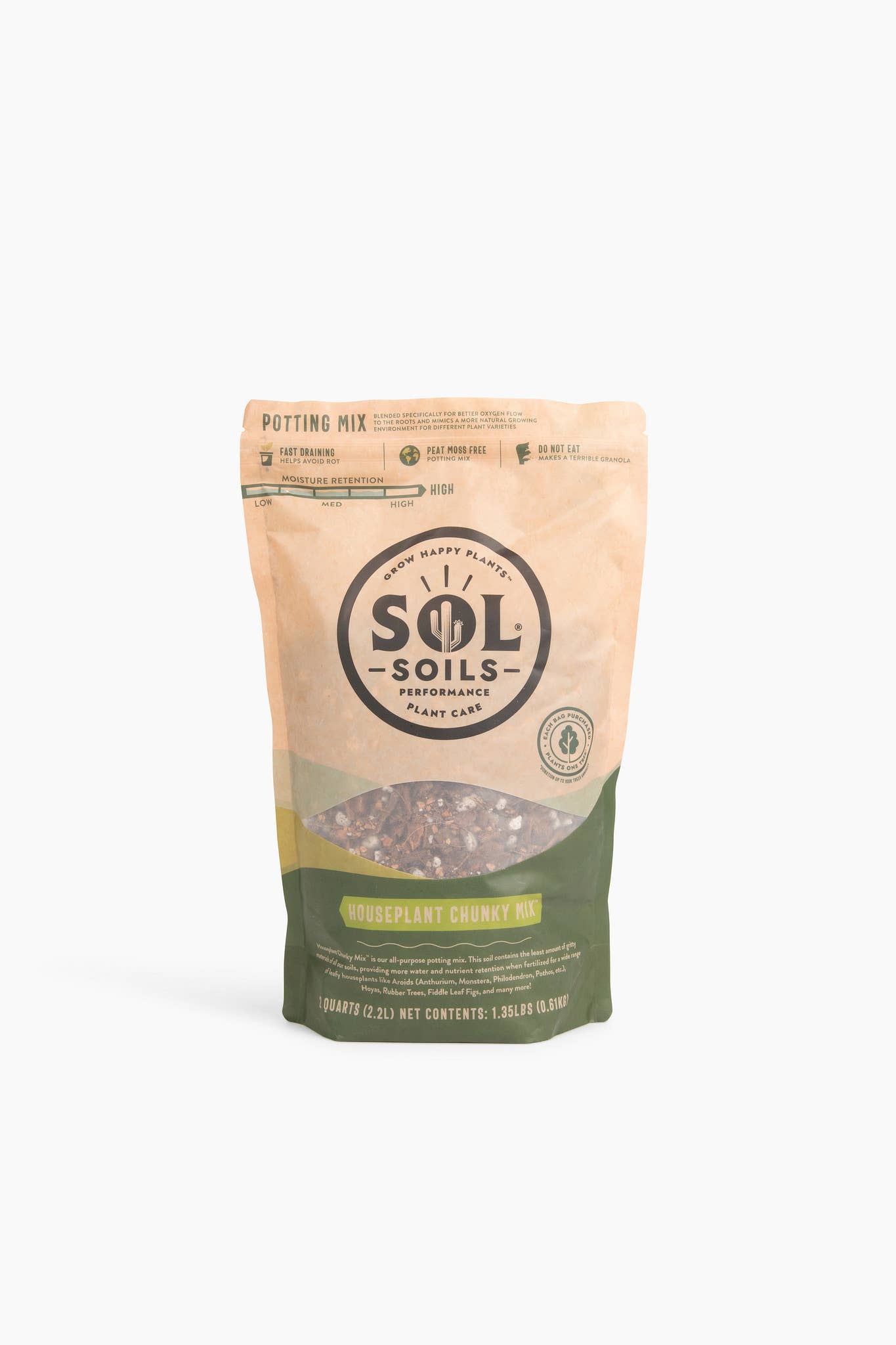 Soil (2Qt) Houseplant Chunky Mix (Aroid/Tropical Mix): 2 Quarts